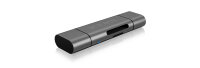 Adapter IcyBox ext. Kartenleser USB/microUSB/USB-C >...