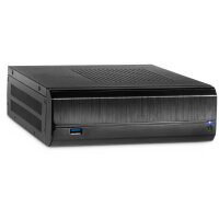 Inter-Tech Geh Mini ITX JX-500 black USB 3.0  *OHNE Netzteil
