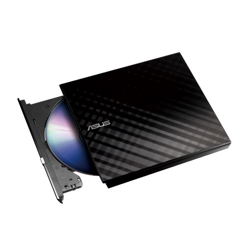 ASUS SDRW-08D2S-U Slim USB 2.0 DVD-Brenner extern Lite Black retail Wave
