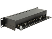 DELOCK 10" Patchpanel 12 Port Cat.6A schwarz
