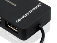 CONCEPTRONIC 4-Port Hub USB-A2.0->4xA2.0...