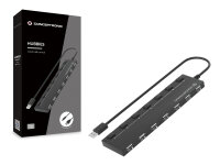 CONCEPTRONIC 7-Port Hub USB-A2.0->7xA2.0/DC...
