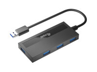 Equip 4-Port USB-A3.2-Hub->4xUSB-A 3.2 +USB-C Adapter...