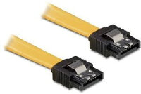 DELOCK SATA-Kabel SATA -> SATA St/St 0.50m gelb Clips
