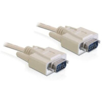 DELOCK Seriell Kabel D-Sub9 -> D-Sub9 RS-232 St/St 2.00m