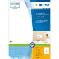 HERMA Adressetiketten A4 weiß 199,6x143,5 mm Papier...