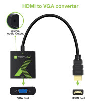 Techly HDMI zu VGA Konverter mit Audio