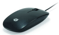 Conceptronic Optical Desktop Mouse USB schwarz 800dpi 3 Tasten Standard Maus verkabelt