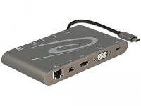 DELOCK Dockingstation USB3.1 Type-C 4K 30Hz dunkelgrau