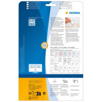 HERMA Namensetik. A4 80x50 mm trennbar weiß ablösbar 250 St.