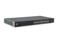 LevelOne GB/L2 Manag.Switch 24xGbE/2xSFP+        20W  10Gbps