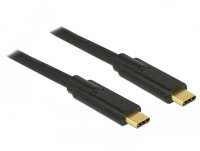 DELOCK Kabel USB 2.0 C > C 4.0m 3A schwarz