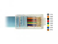 DELOCK Adapter RS-232 DB9 Bu > 1x Seri. RS-232 RJ45 St...