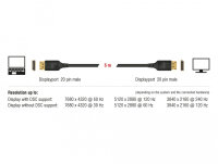 DELOCK DisplayPort Kabel     St > St 8K 60Hz 1.00m...